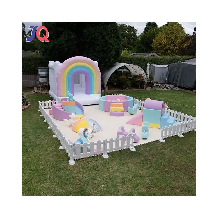 Kids Outdoor House With Slide - Commercial Indoor/Outdoor Soft Play Equipment Set