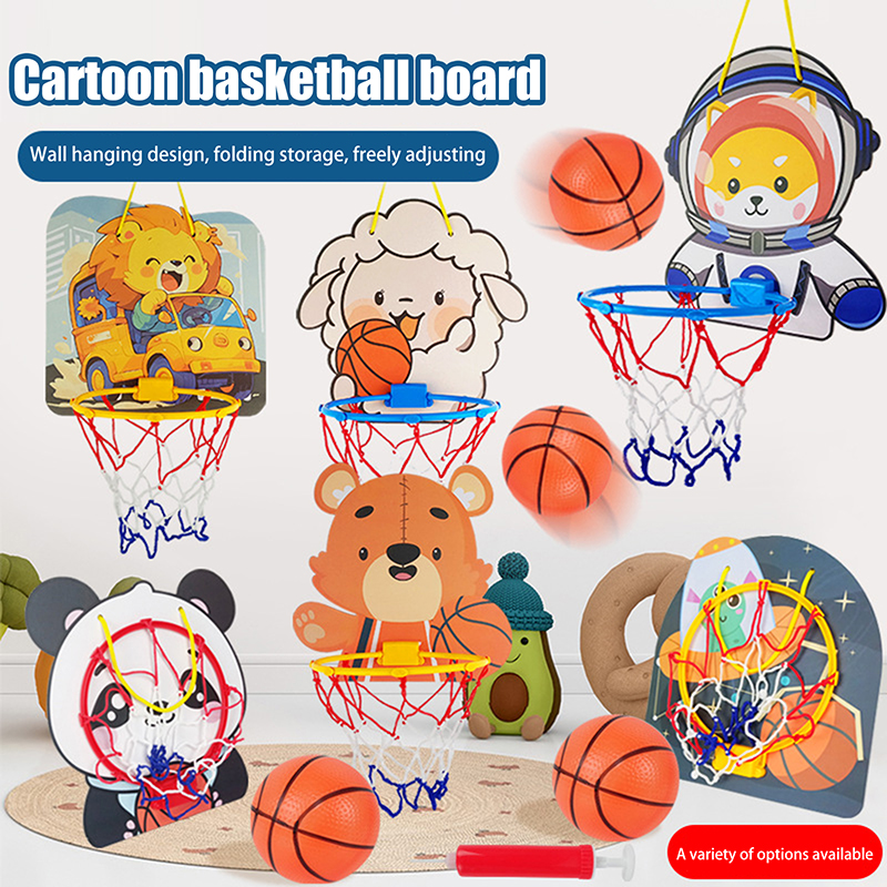 Kids Outdoor Basketball - [SH]1PC Kids Adjustable Basketball Stands Cartoon