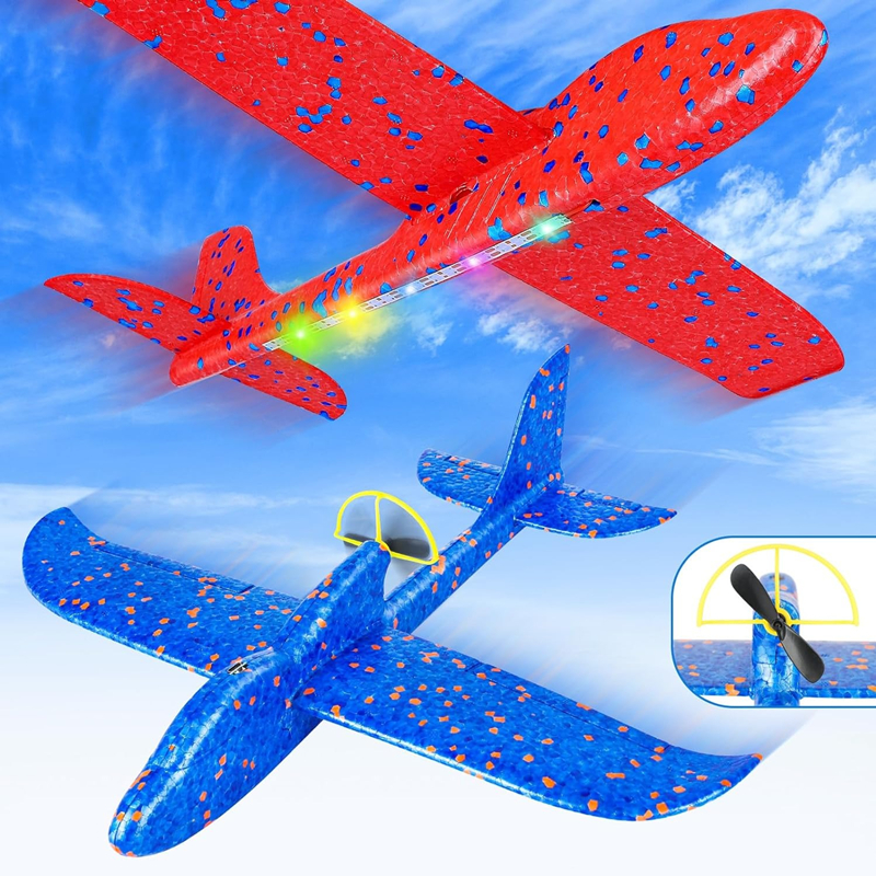 Play Kids Outdoor - Electric Foam Plane Glider Hand Throw