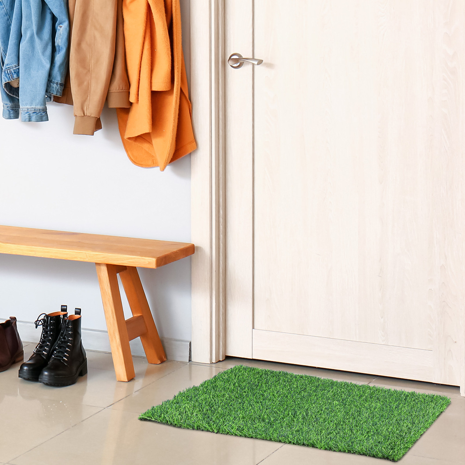 Kids Outdoor Urinal - Artificial Grass Door Mat Outdoor Floor