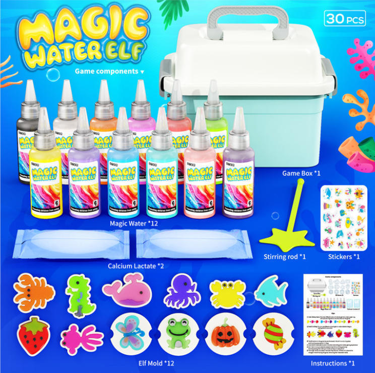 Kids Outdoor Water Toys - Magic Gel Water Beads Toy: 12-Pack
