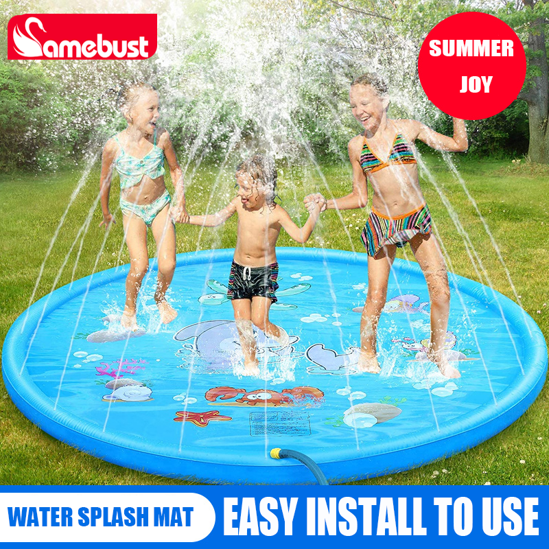 Kids Outdoor Lounge Set - Children Play Spray Mat 100/170cm Beach
