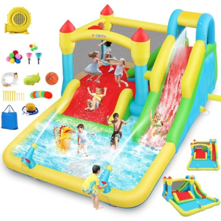 Outdoor/Indoor inflatable wate – Kids Outdoor House With Slide recenzja i cena