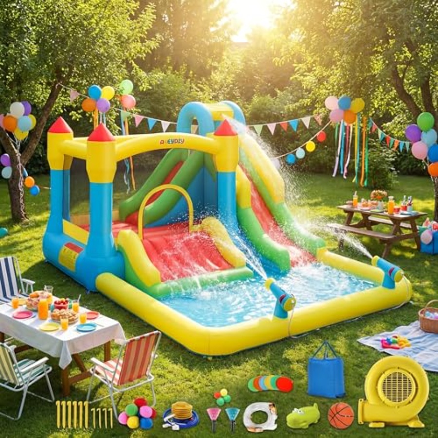 Outdoor/Indoor inflatable wate – Kids Outdoor House With Slide recenzja i cena