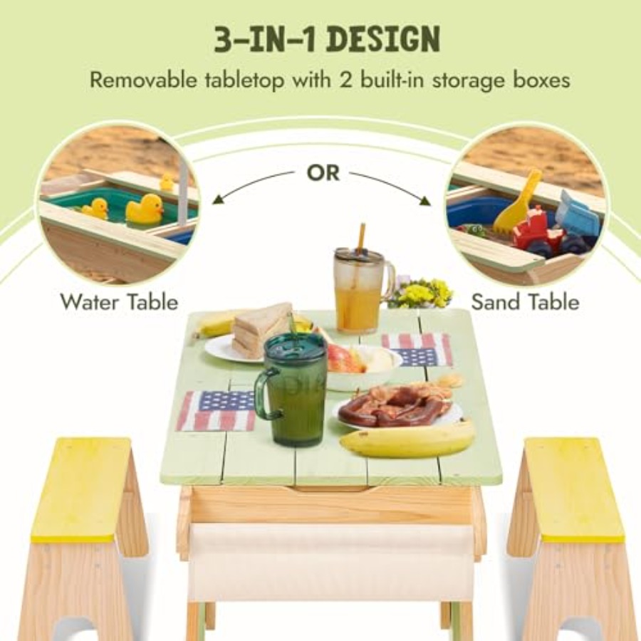 Indoor outdoor 3-in-1 kids pic – Kids Outdoor Sensory Table recenzja i cena