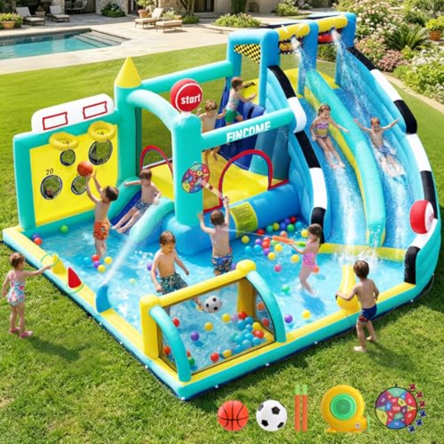Outdoor indoor inflatable boun – Kids Outdoor House With Slide recenzja i cena