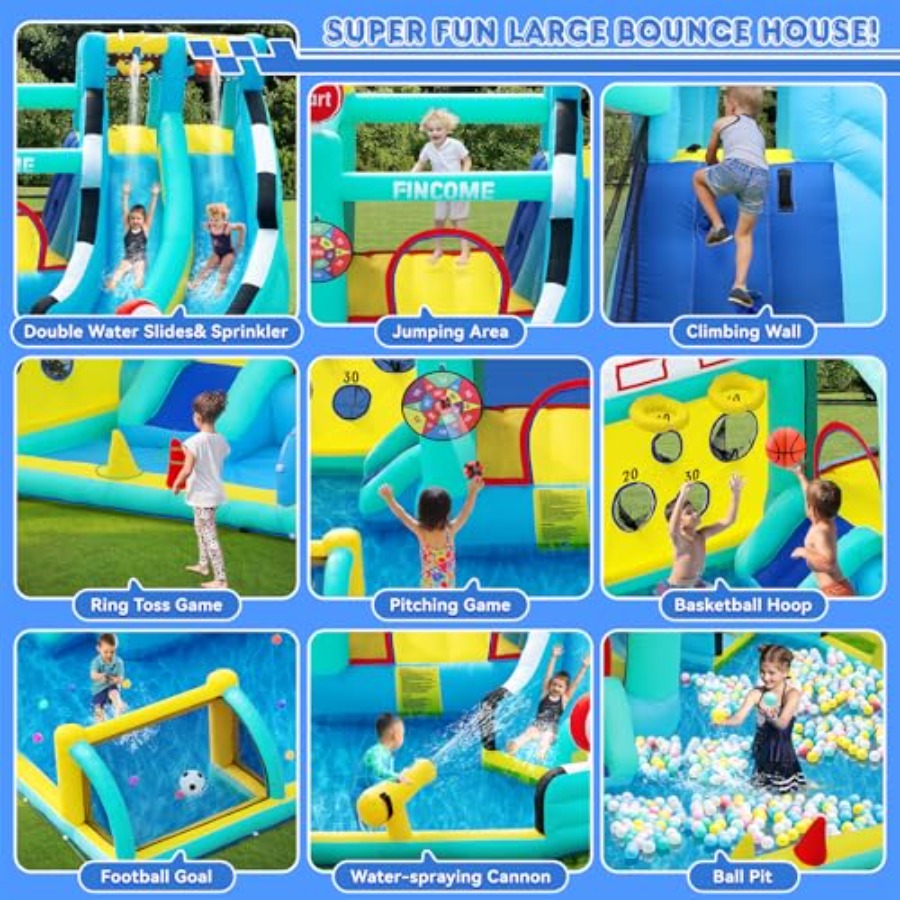 Outdoor indoor inflatable boun – Kids Outdoor House With Slide recenzja i cena