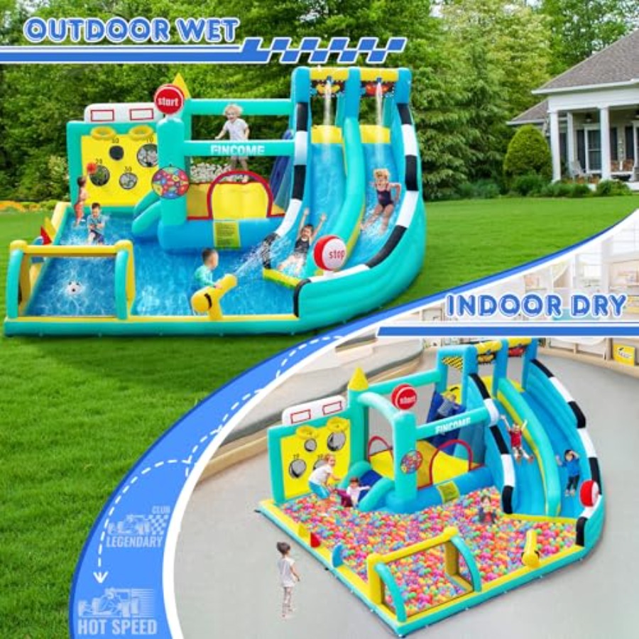Outdoor indoor inflatable boun – Kids Outdoor House With Slide recenzja i cena