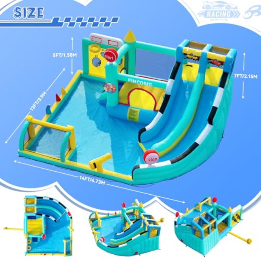 Outdoor indoor inflatable boun – Kids Outdoor House With Slide recenzja i cena