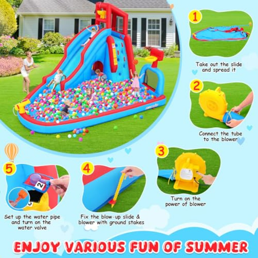 Backyard outdoor water slide i – Kids Outdoor House With Slide recenzja i cena
