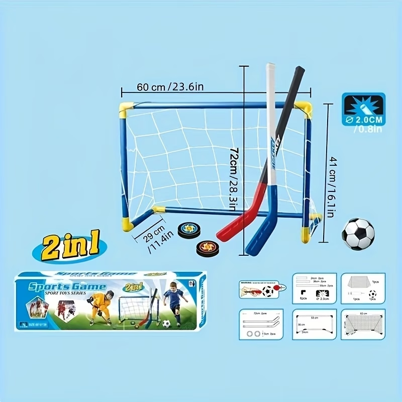 2 in 1 Kids Hockey & Soccer Go – Kids Outdoor Hockey Sticks recenzja i cena