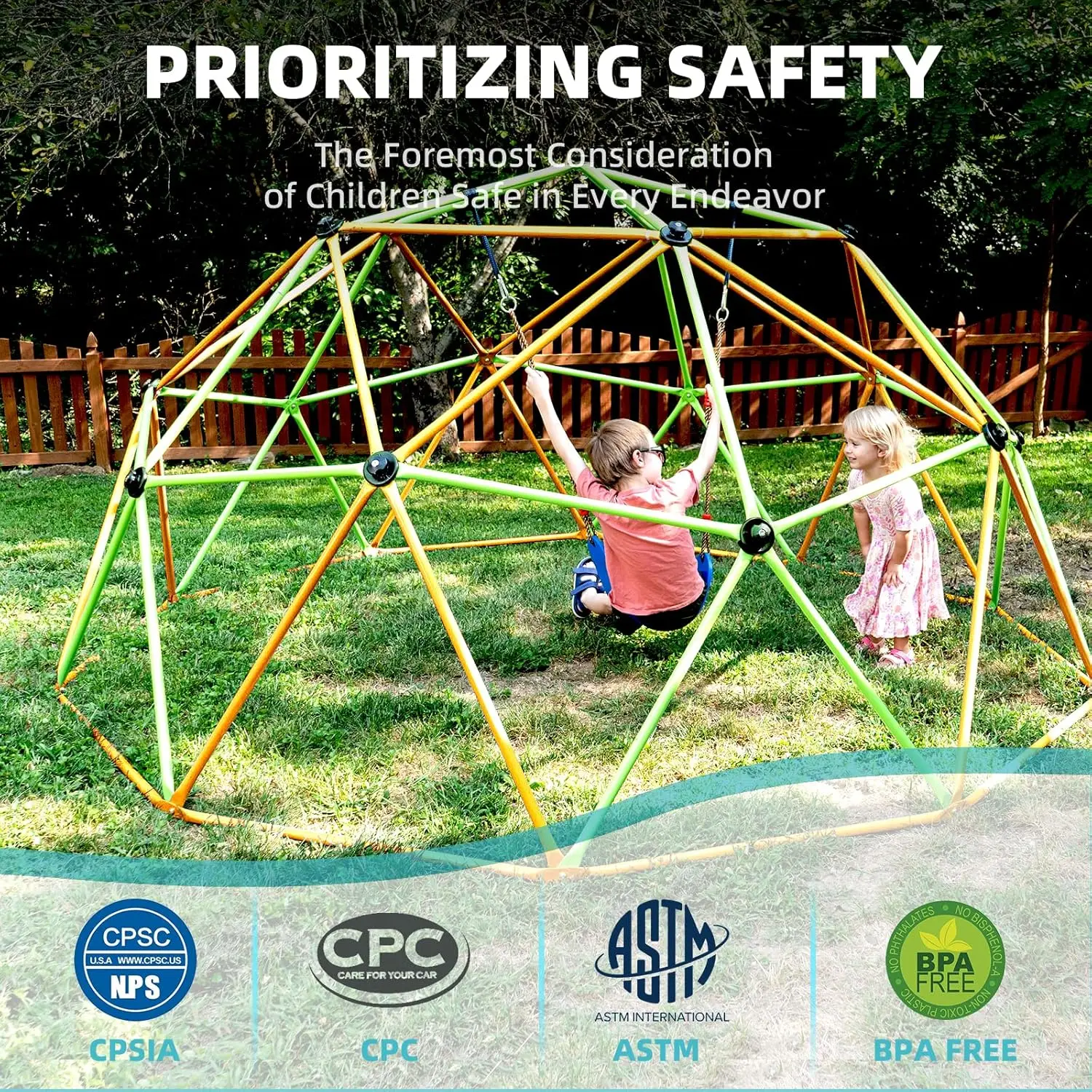 Climbing Dome, 10FT Jungle Gym – Kids Outdoor Climbing Dome recenzja i cena