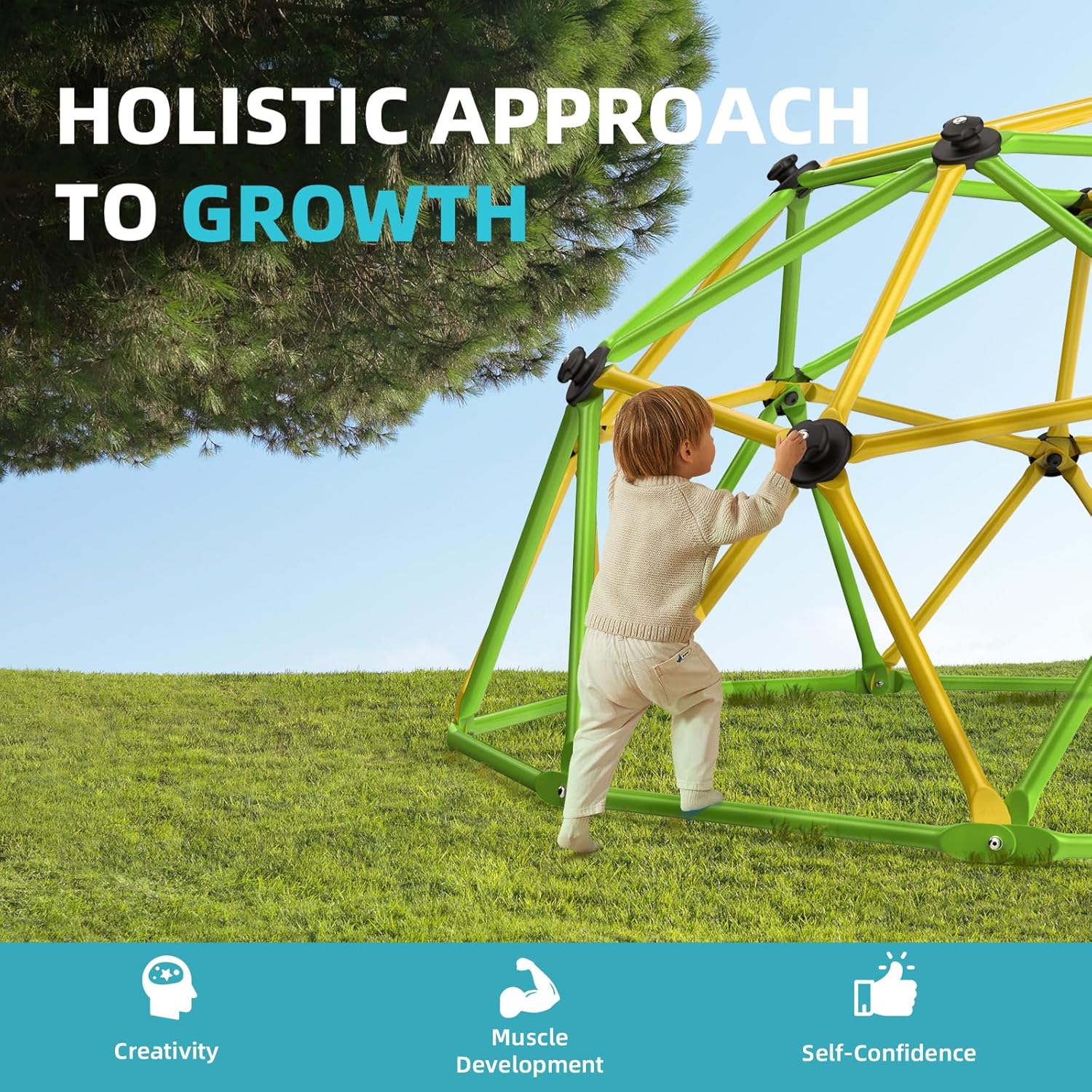 Climbing Dome, 10FT Jungle Gym – Kids Outdoor Climbing Dome recenzja i cena