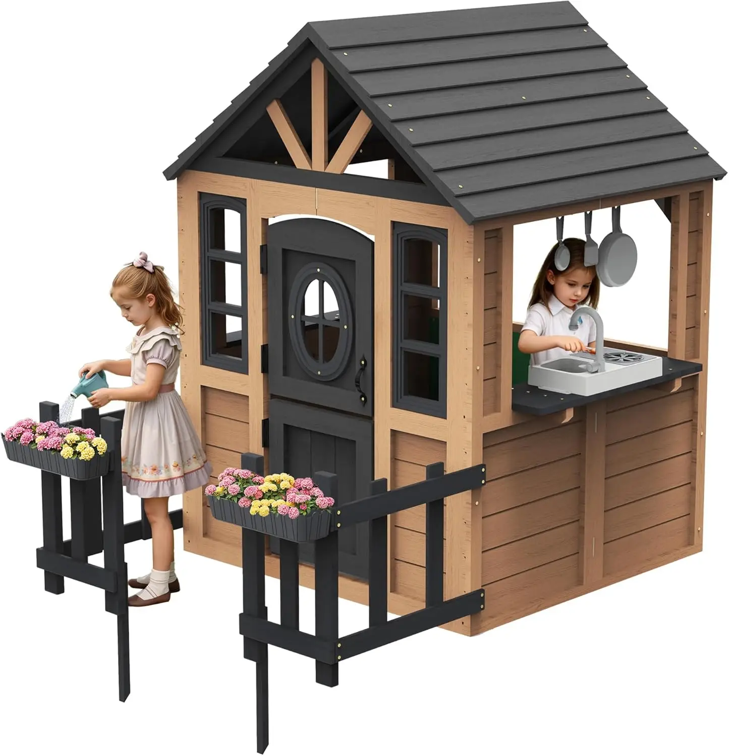 Albott Kids Outdoor Wooden Pla – Kids Outdoor Kitchen recenzja i cena
