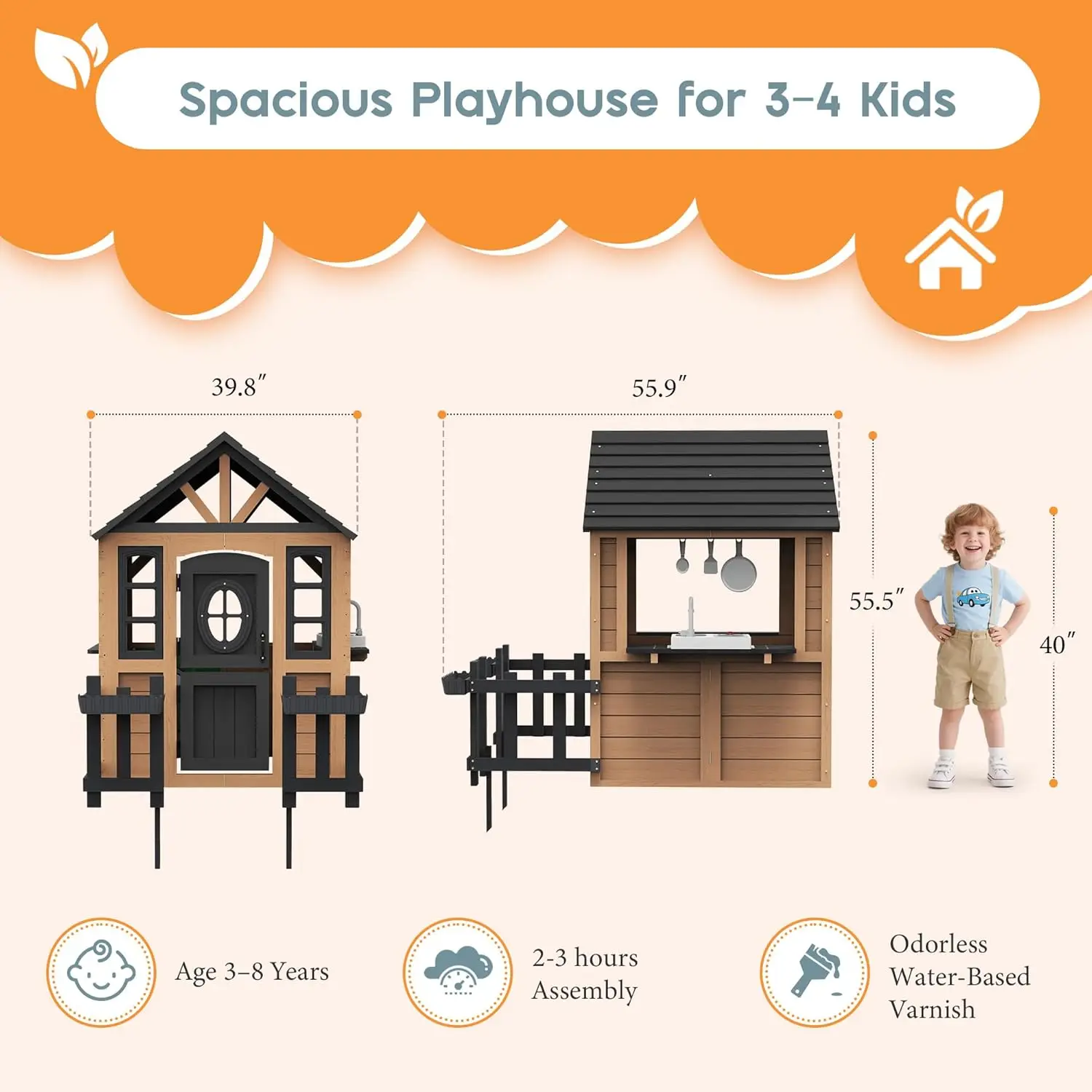 Albott Kids Outdoor Wooden Pla – Kids Outdoor Kitchen recenzja i cena