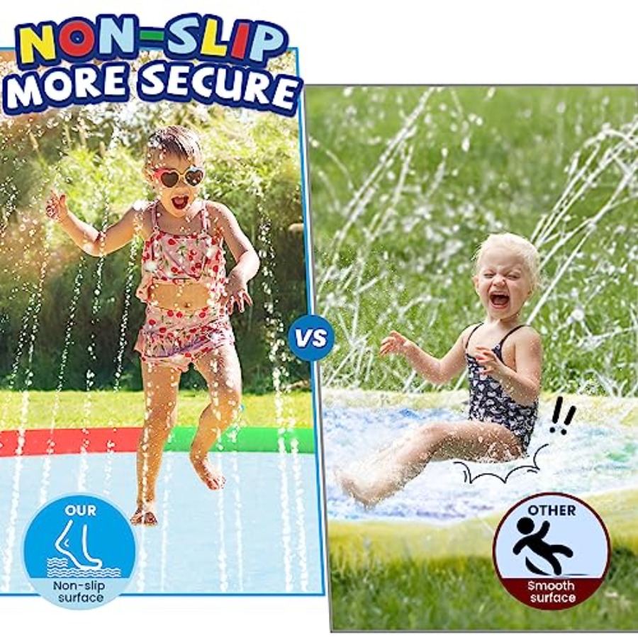 3 FT Large Splash Pad for Ages – Kids Outdoor Water Toys recenzja i cena