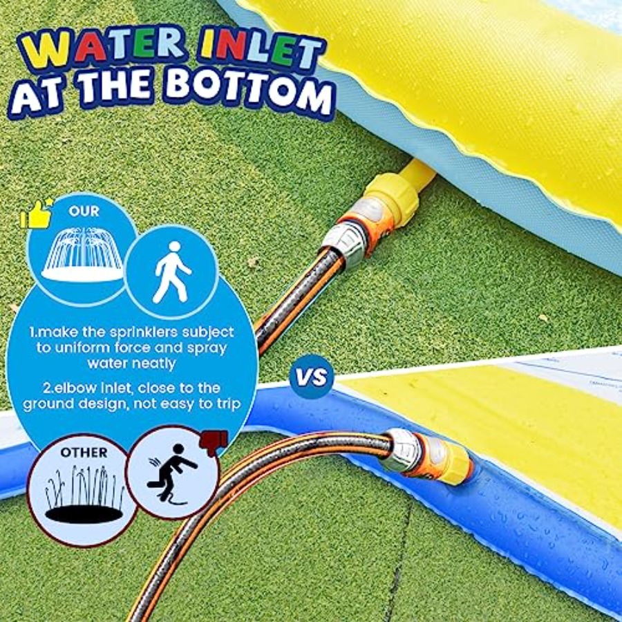 3 FT Large Splash Pad for Ages – Kids Outdoor Water Toys recenzja i cena