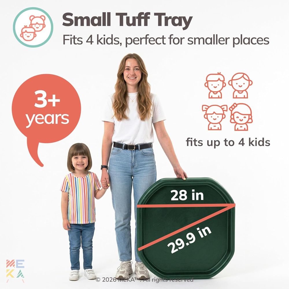 Small 28x28 Green Sensory Tray – Kids Outdoor Sensory Table recenzja i cena