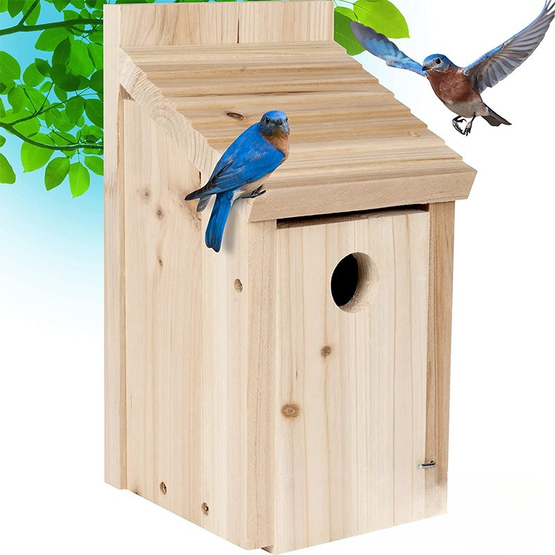 Outdoor Wooden Bird House Nest – Kids Outdoor Garden Toys recenzja i cena