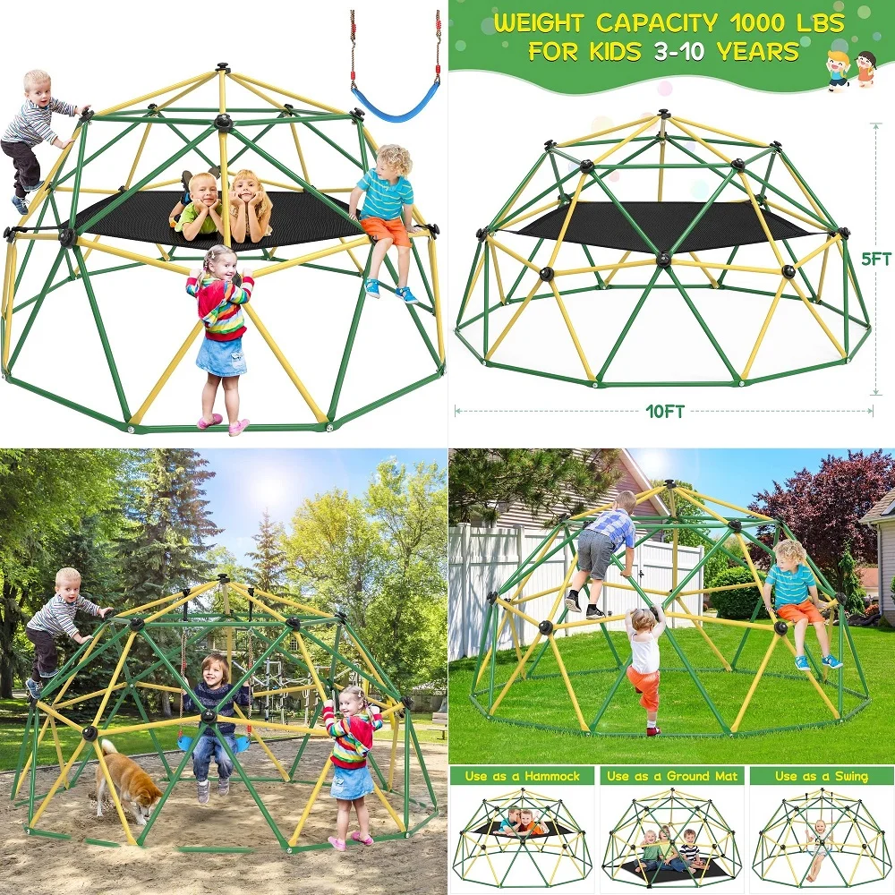 Climbing Dome, 10FT Dome Climb – Kids Outdoor Climbing Dome recenzja i cena