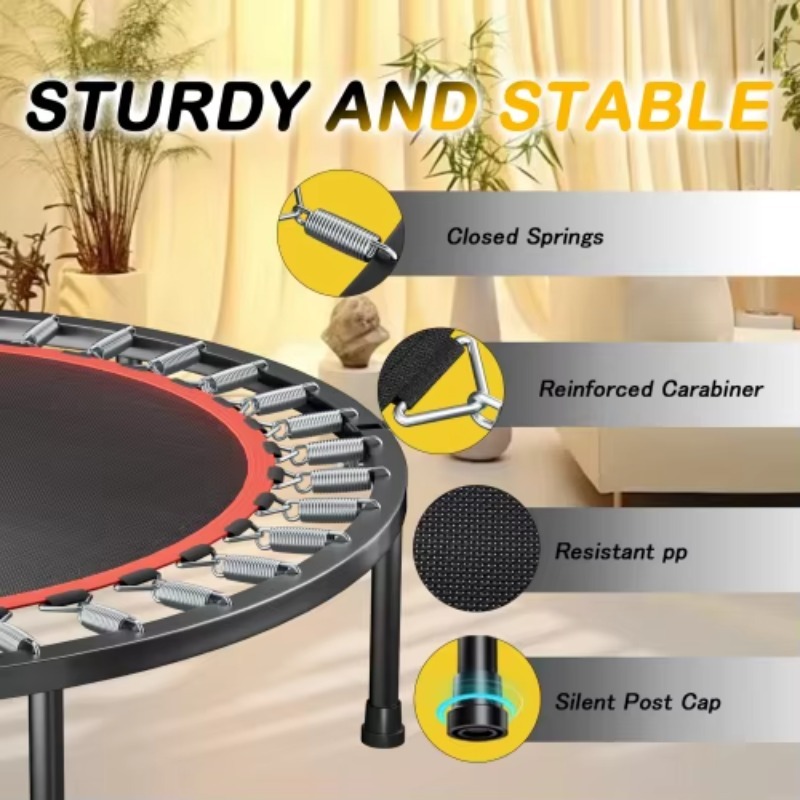 Foldable Trampoline With Handl – Mini Trampoline Spring recenzja i cena