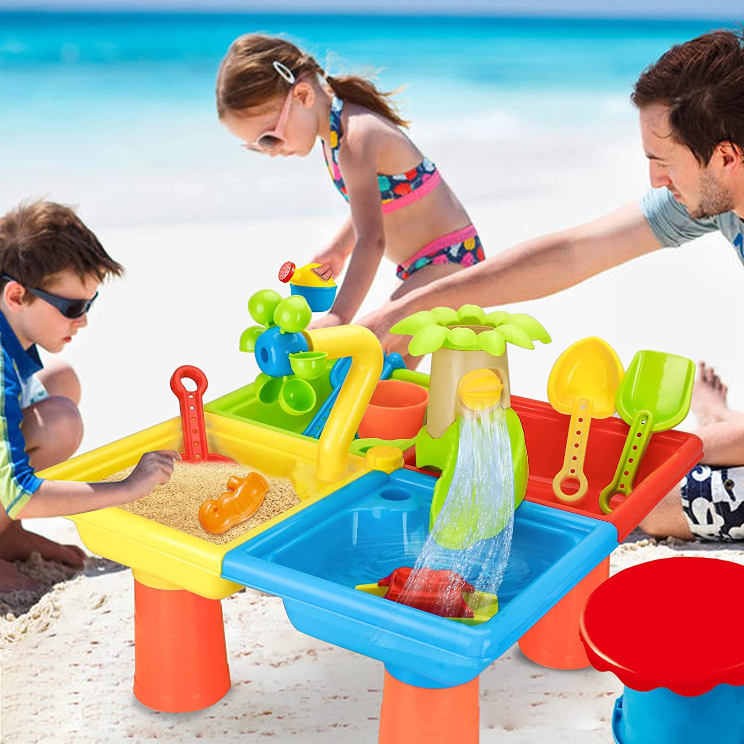 Beach Table Sand Play Toys Chi – Kids Outdoor Pool recenzja i cena