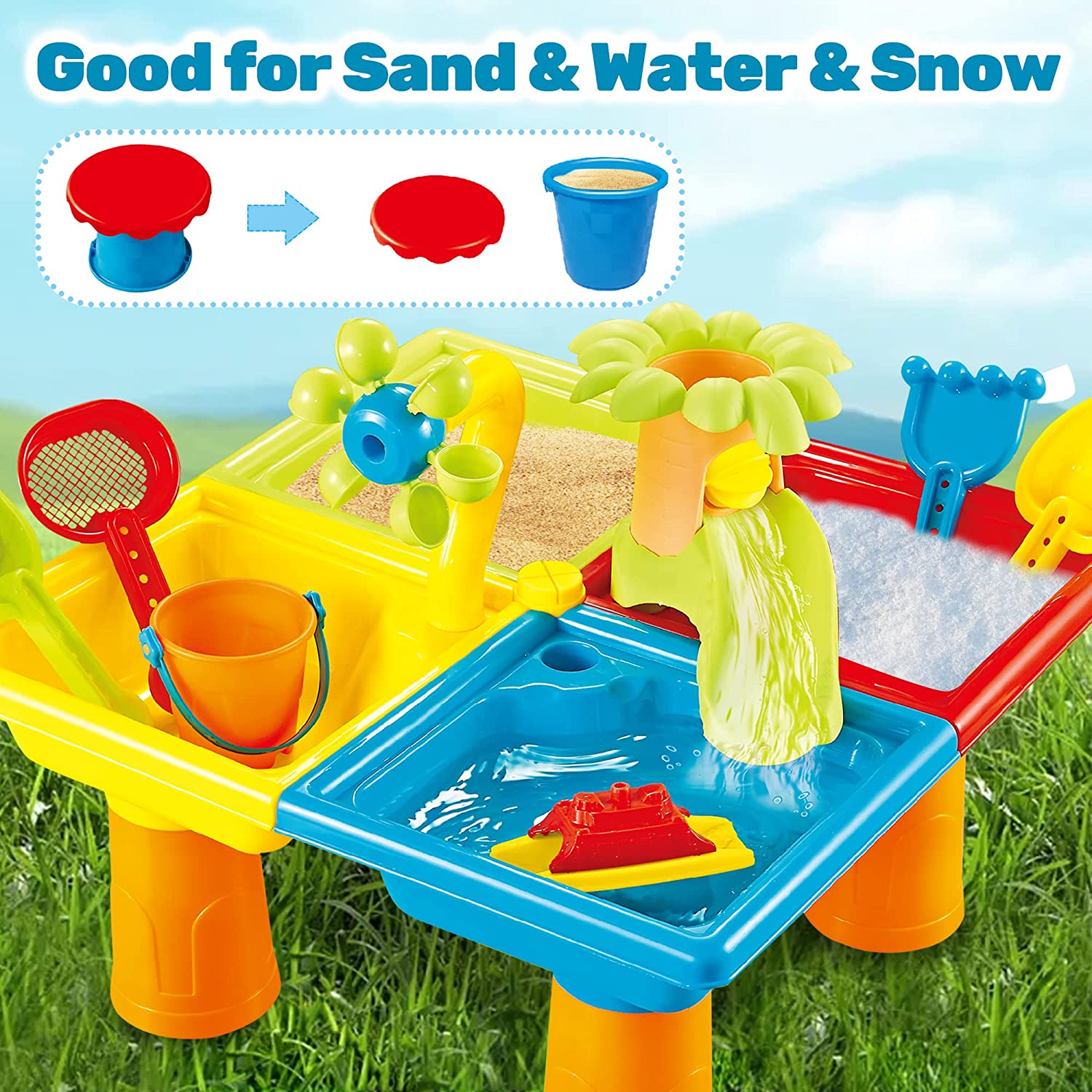 Beach Table Sand Play Toys Chi – Kids Outdoor Pool recenzja i cena