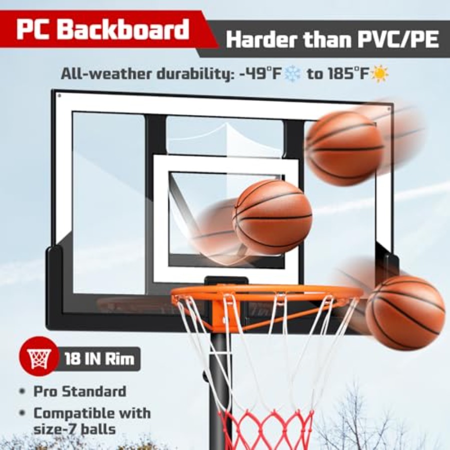 Outdoor basketball hoop 10FT w – Kids Outdoor Basketball recenzja i cena