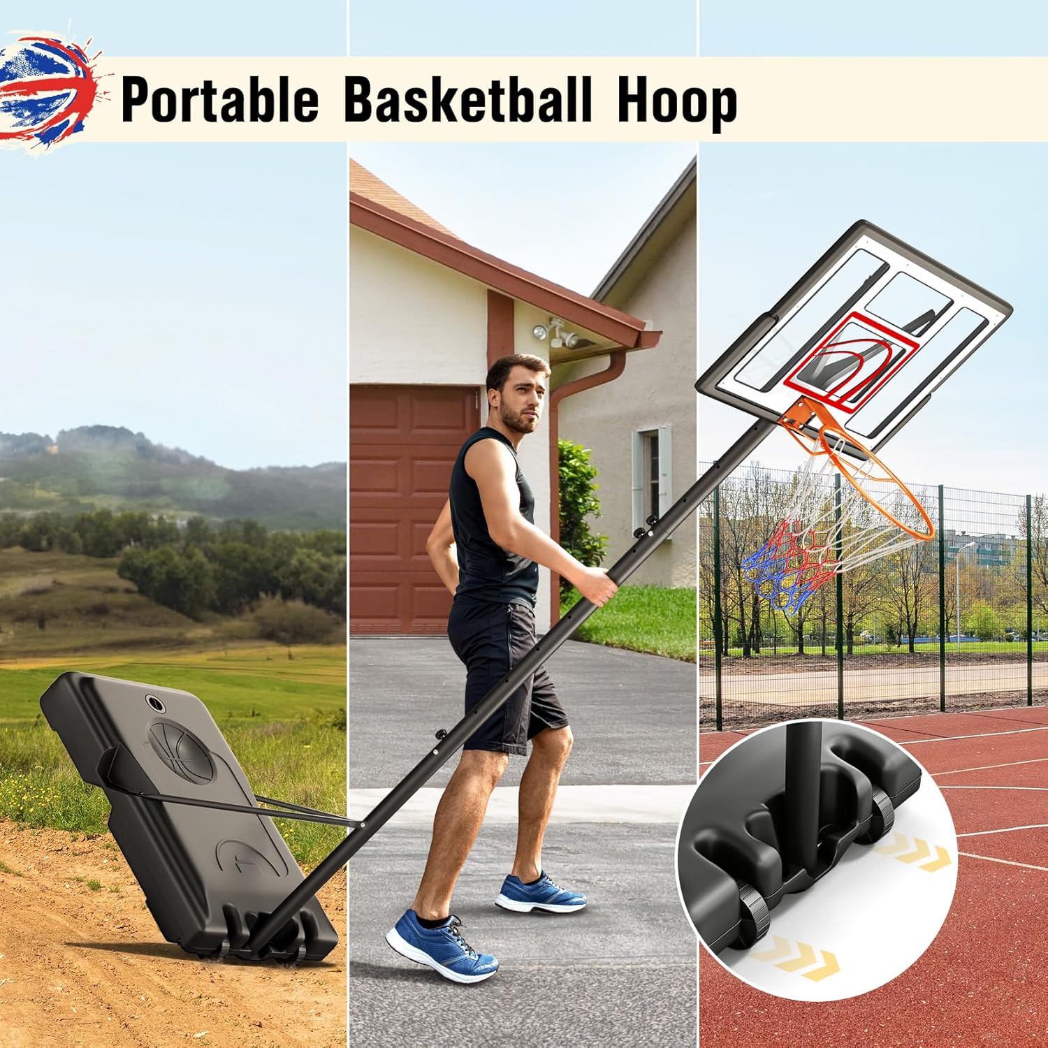 Adjustable Basketball Hoop 10F – Kids Outdoor Basketball recenzja i cena