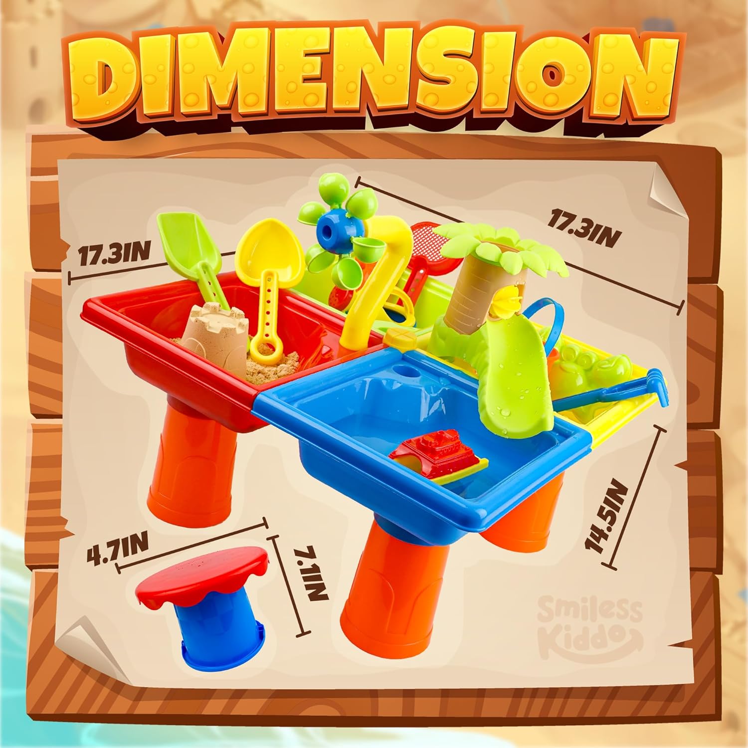 25 Pcs Summer Water Table for  – Kids Outdoor Sensory Table recenzja i cena
