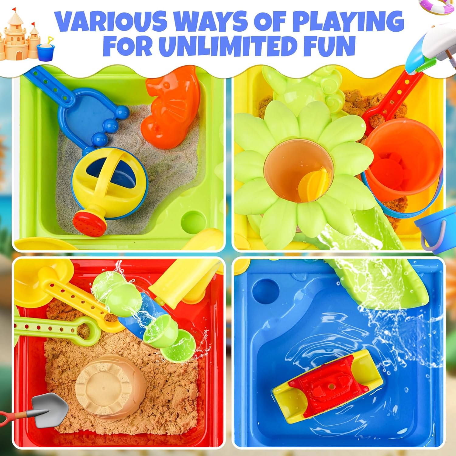 25 Pcs Summer Water Table for  – Kids Outdoor Sensory Table recenzja i cena