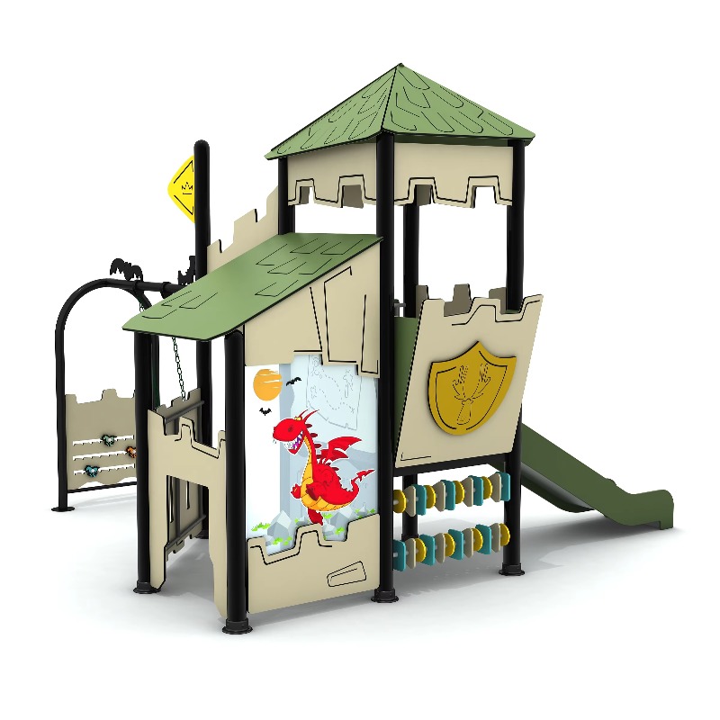 Wooden Outdoor Playground Set  – Kids Outdoor Wooden Playset recenzja i cena
