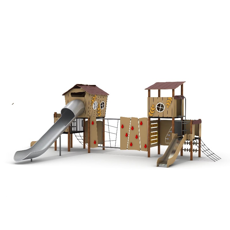 Wooden Outdoor Playground Set  – Kids Outdoor Wooden Playset recenzja i cena