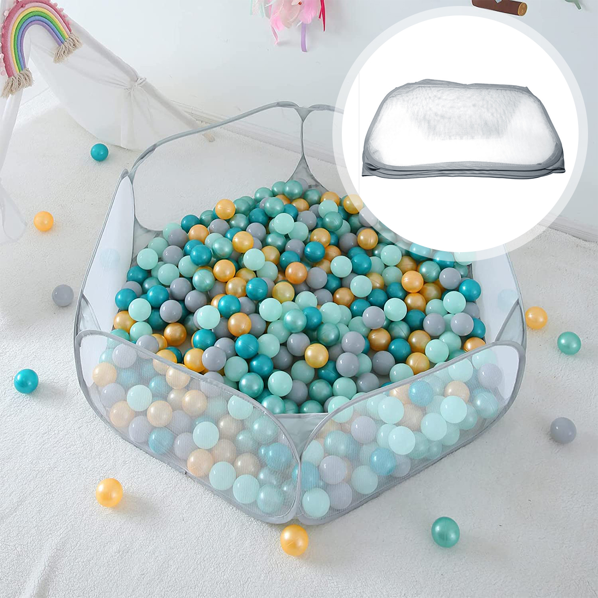 Baby Ocean Ball Pool Portable  – Kids Outdoor Wendy House recenzja i cena