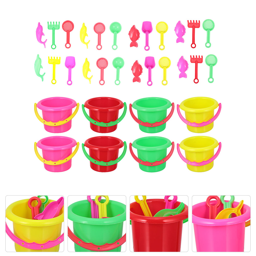 8 Sets Kids Sand Bucket Beach  – Kids Outdoor Water Toys recenzja i cena