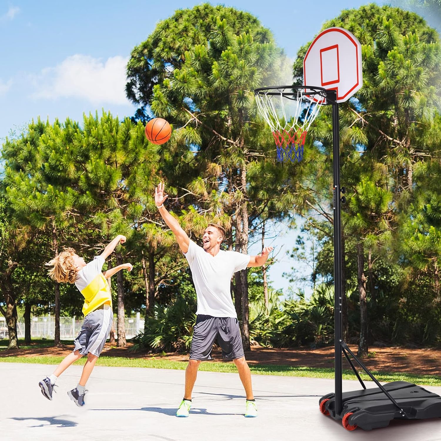 Portable Basketball Hoop with  – Kids Outdoor Basketball recenzja i cena