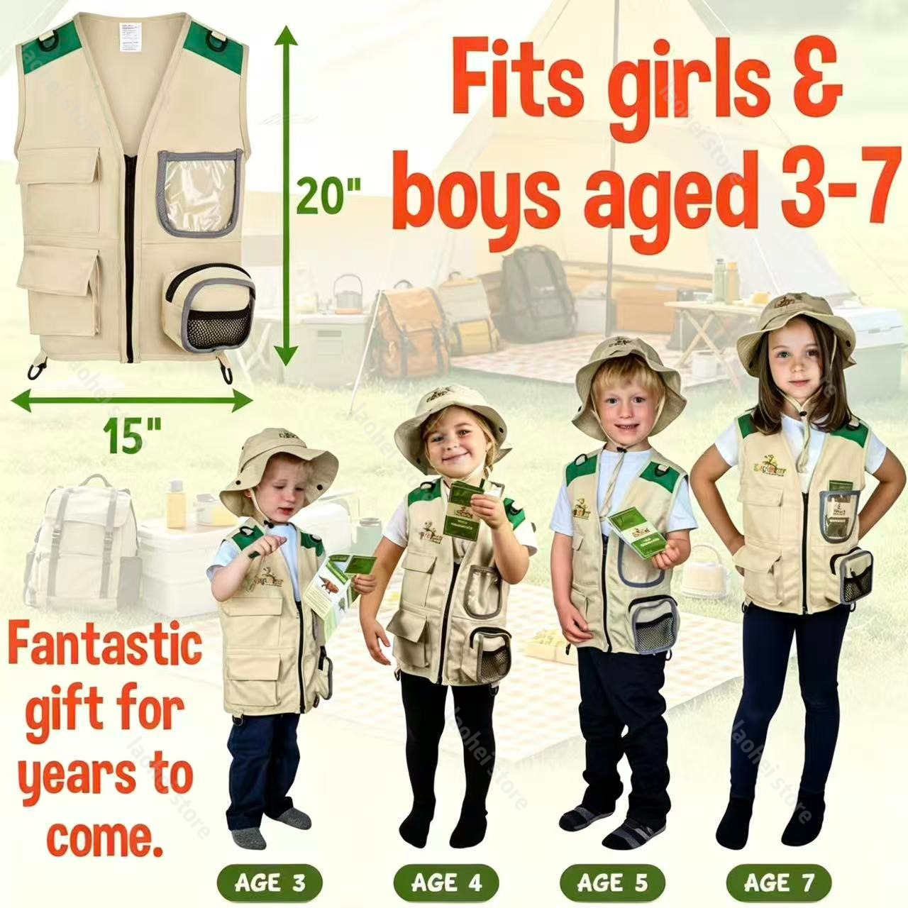 Kids Explorer Vest and Hat Cos – Play Kids Outdoor recenzja i cena