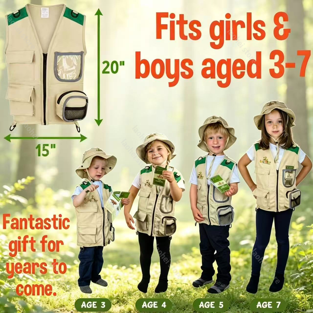 Kids Explorer Vest and Hat Cos – Play Kids Outdoor recenzja i cena
