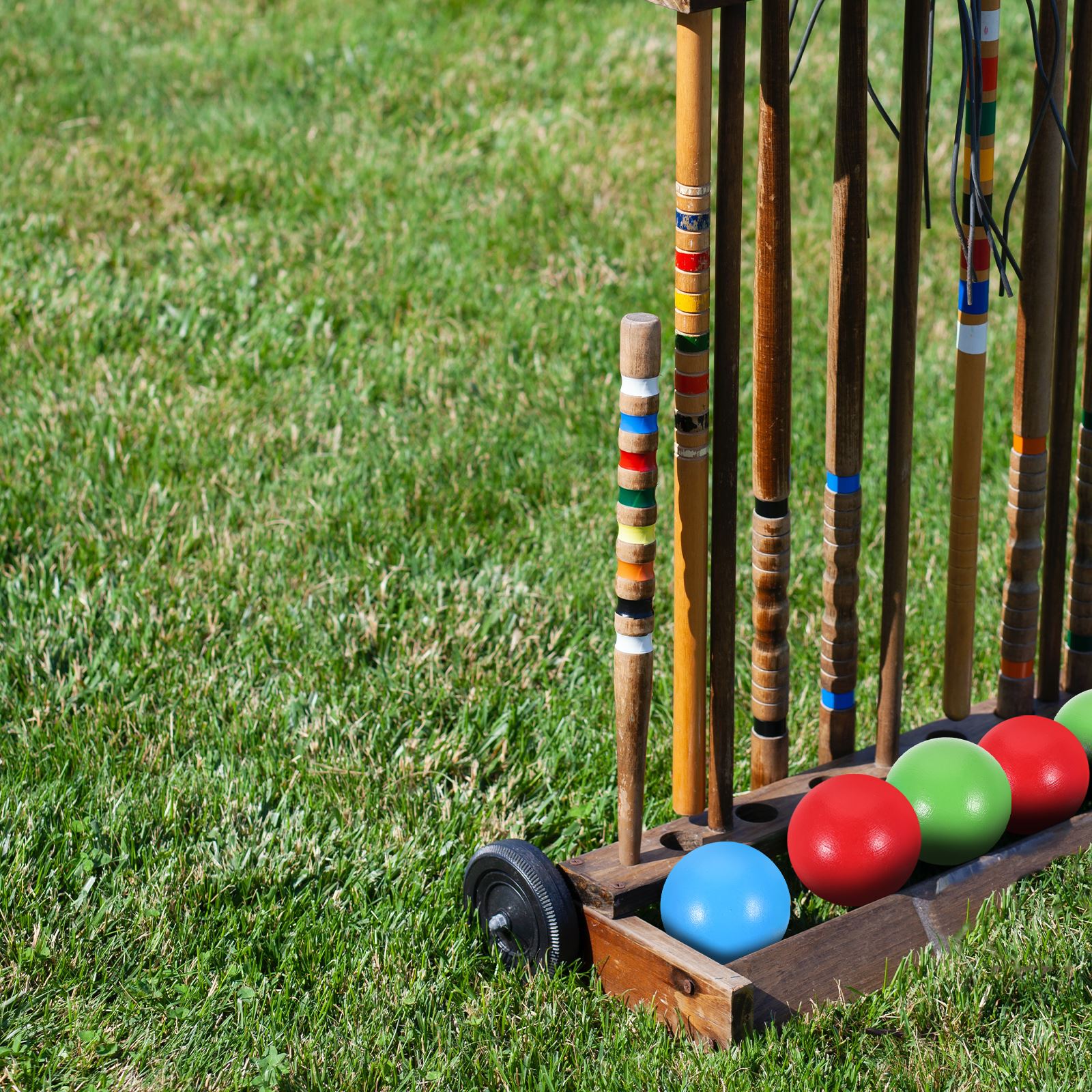 6Pcs Croquet Wooden Ball Set C – Kids Outdoor Wooden Playset recenzja i cena
