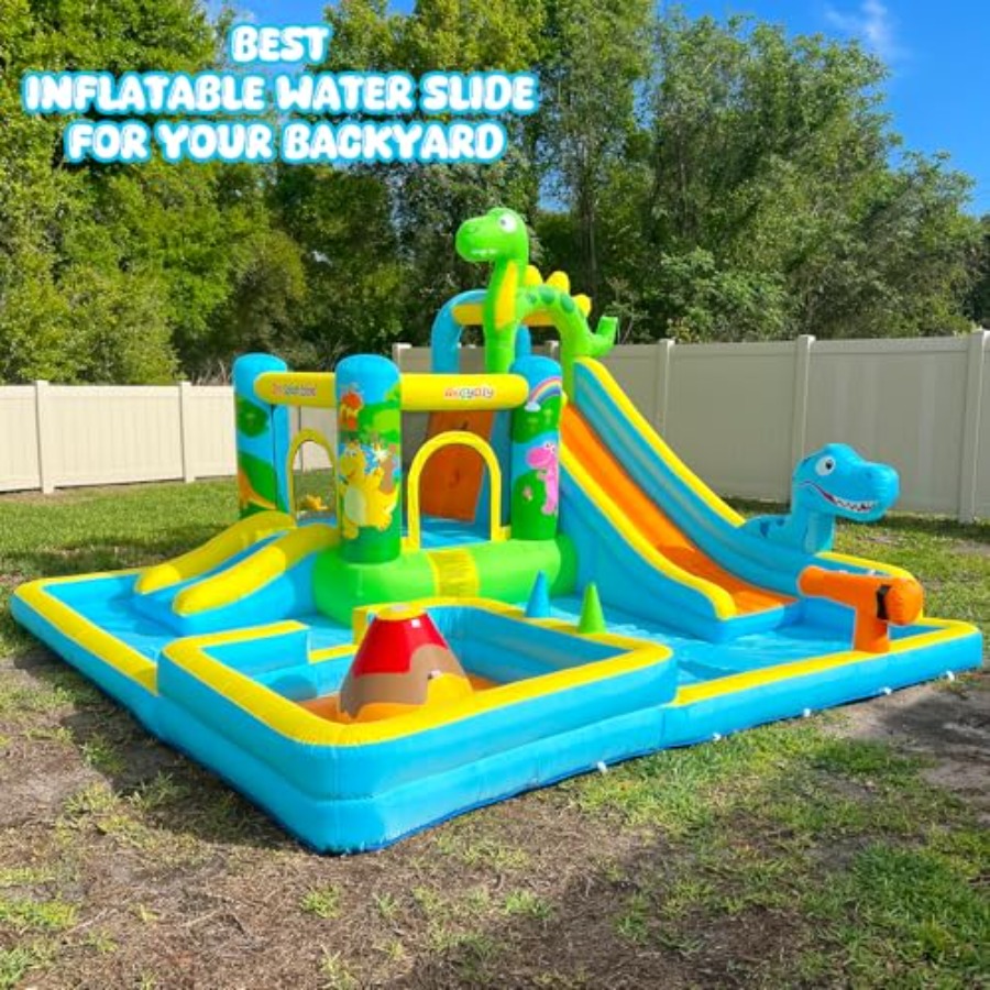 Outdoor backyard inflatable wa – Kids Outdoor House With Slide recenzja i cena