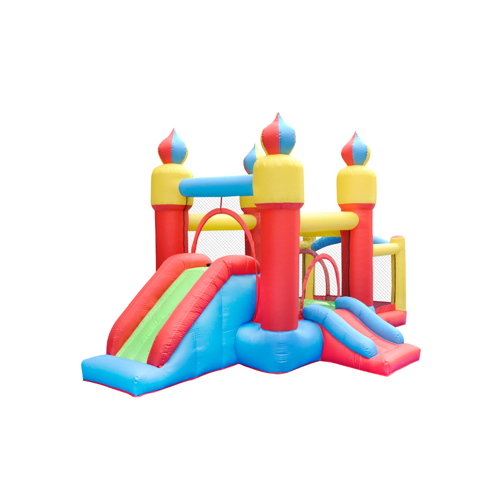 In Stock Kids Inflatable Bounc – Kids Outdoor House With Slide recenzja i cena