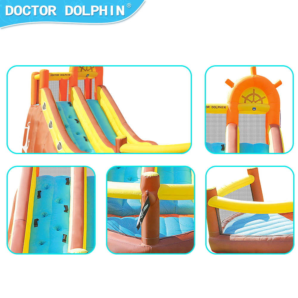 Doctor Dolphin Pirate Ship Out – Kids Outdoor House With Slide recenzja i cena
