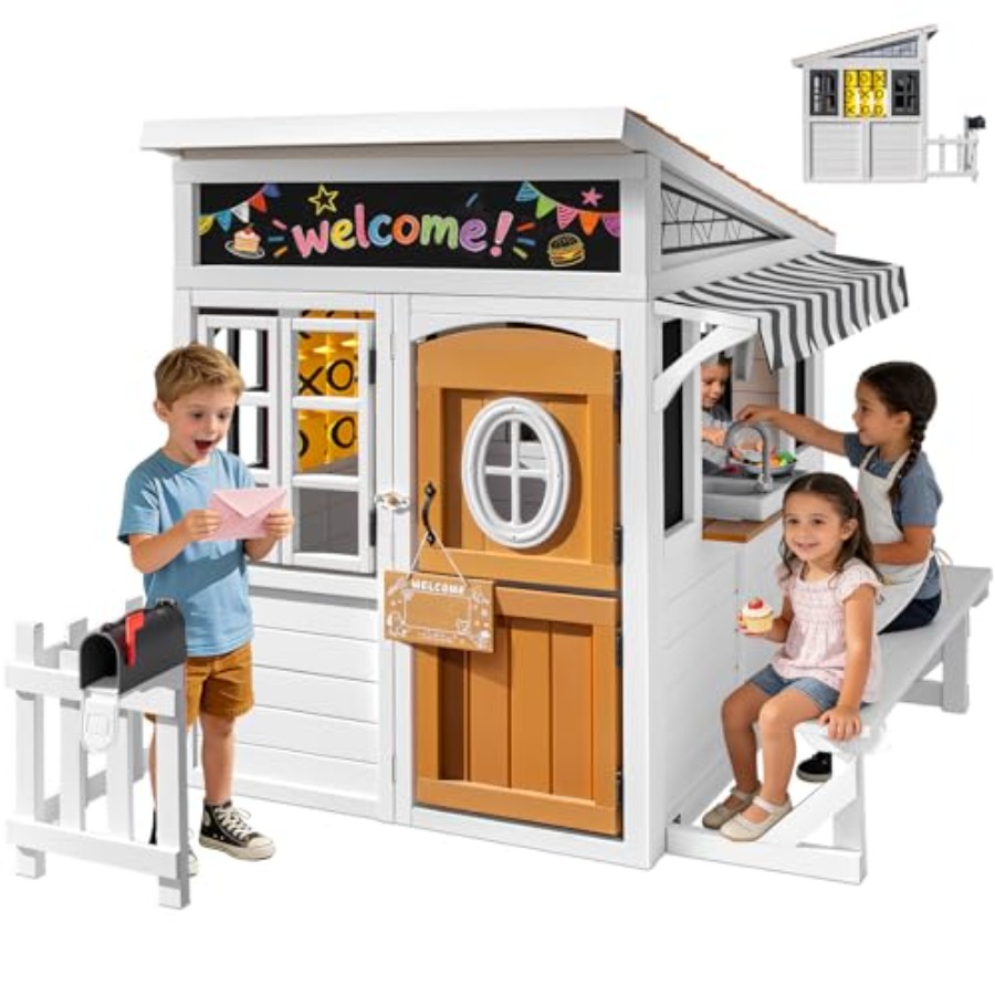Outdoor playhouse for kids 3-1 – Kids Outdoor Nature Play recenzja i cena