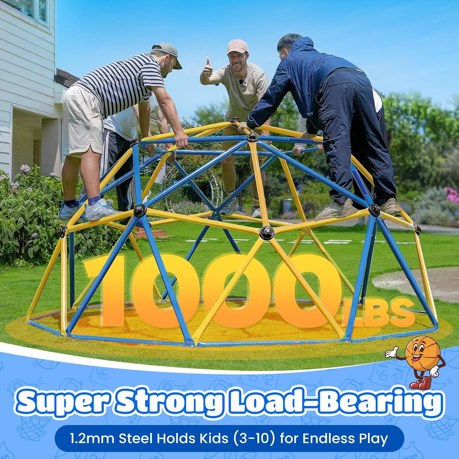 Zupapa 10FT Climbing Dome, Out – Kids Outdoor Climbing Dome recenzja i cena