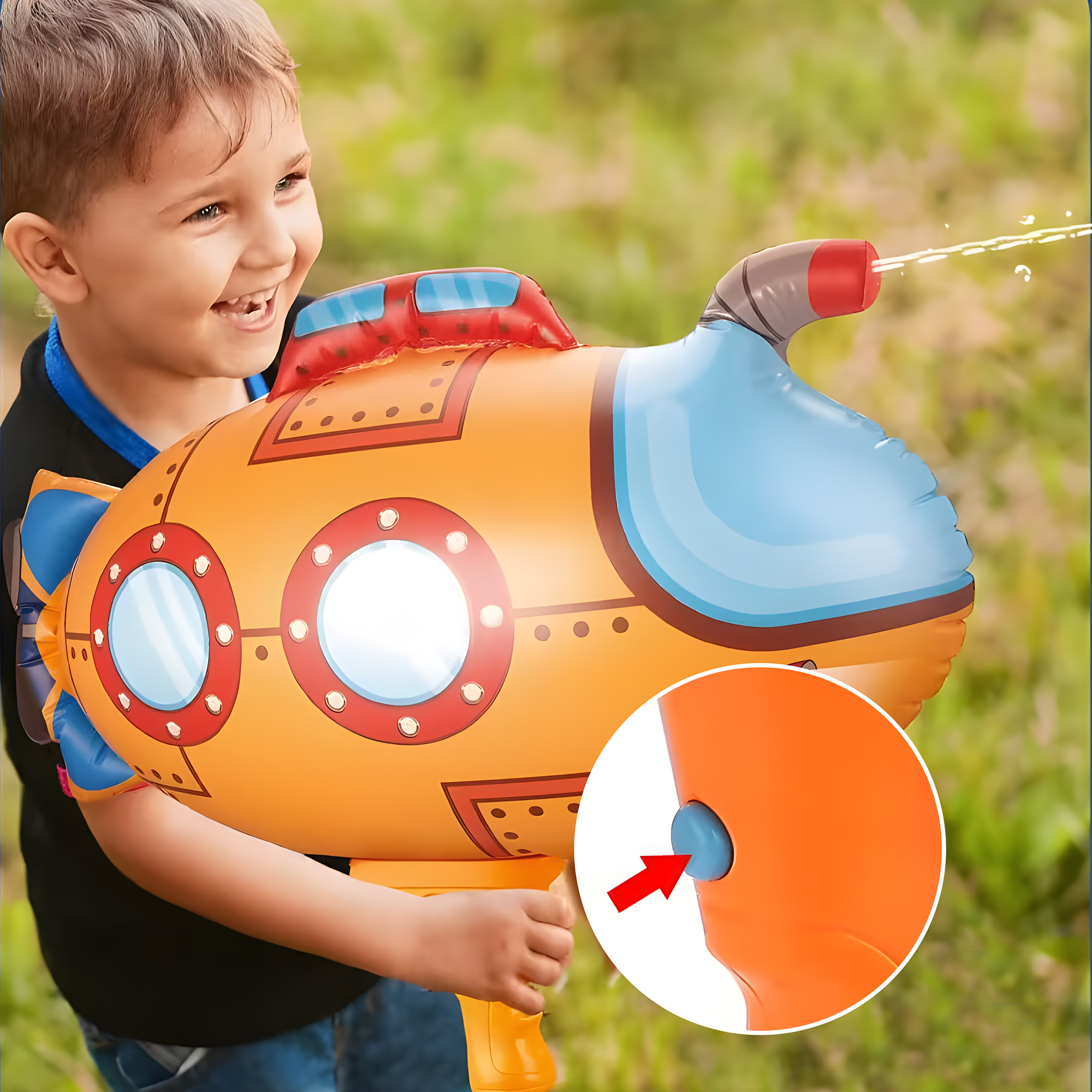 Water Guns for Kids, Inflatabl – Kids Outdoor Nature Play recenzja i cena