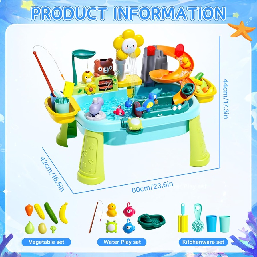 Water Table for Kids Ages 3+ w – Kids Outdoor Sensory Table recenzja i cena