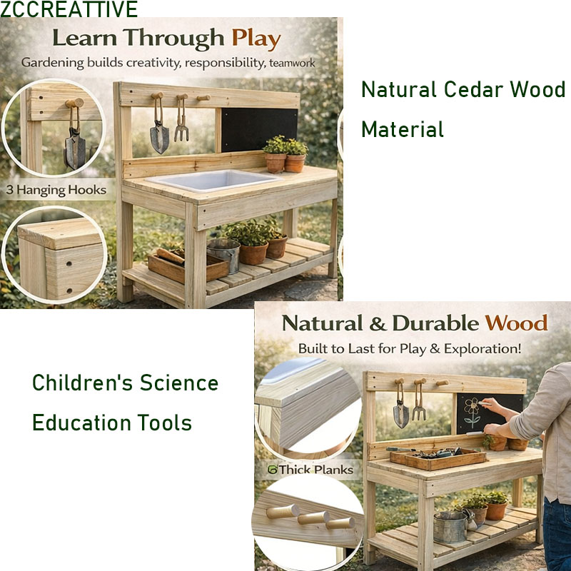 ZCCREATTIVE Children Wooden Po – Kids Outdoor Seating recenzja i cena