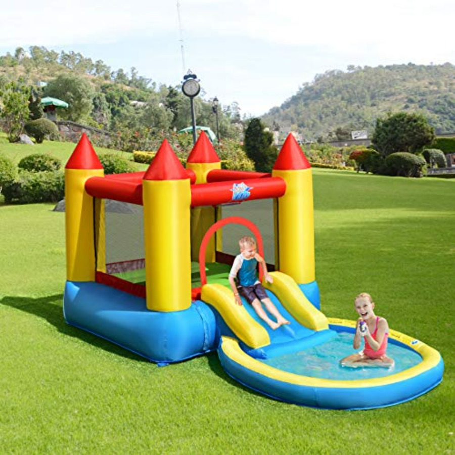 Outdoor backyard inflatable bo – Kids Outdoor House With Slide recenzja i cena