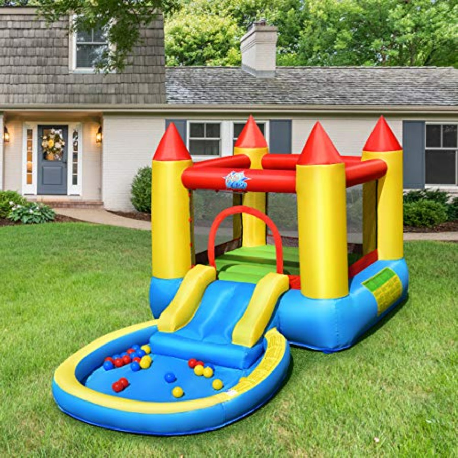 Outdoor backyard inflatable bo – Kids Outdoor House With Slide recenzja i cena