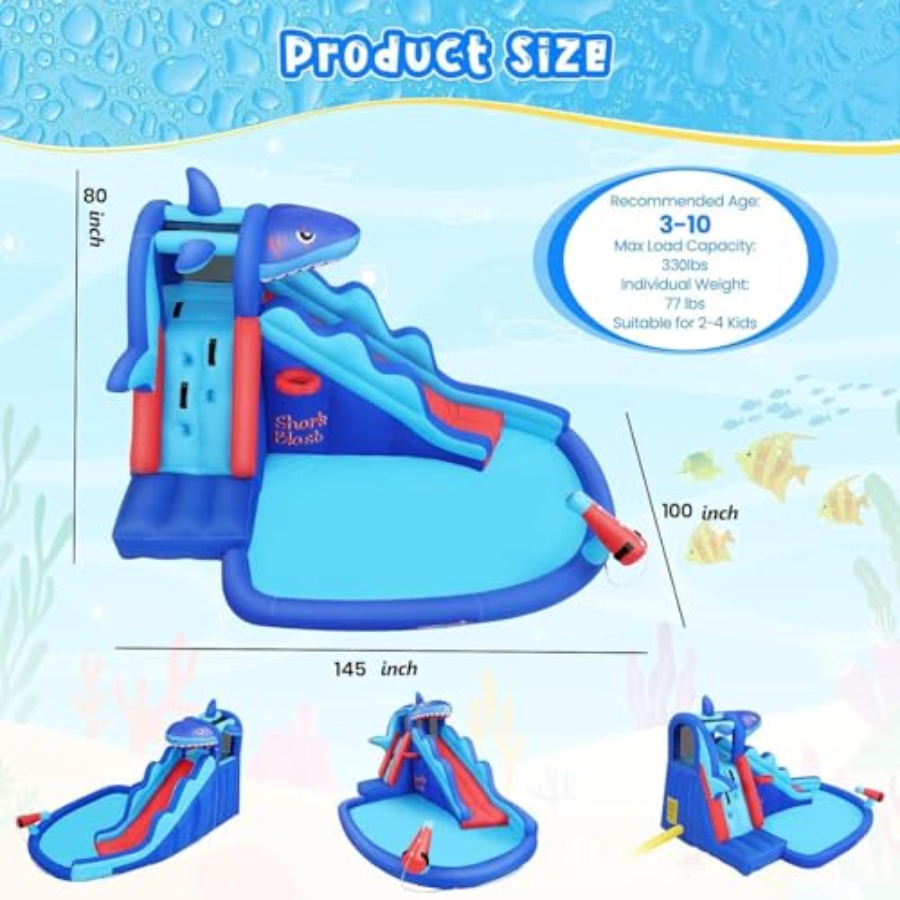 Outdoor/Indoor inflatable wate – Kids Outdoor House With Slide recenzja i cena